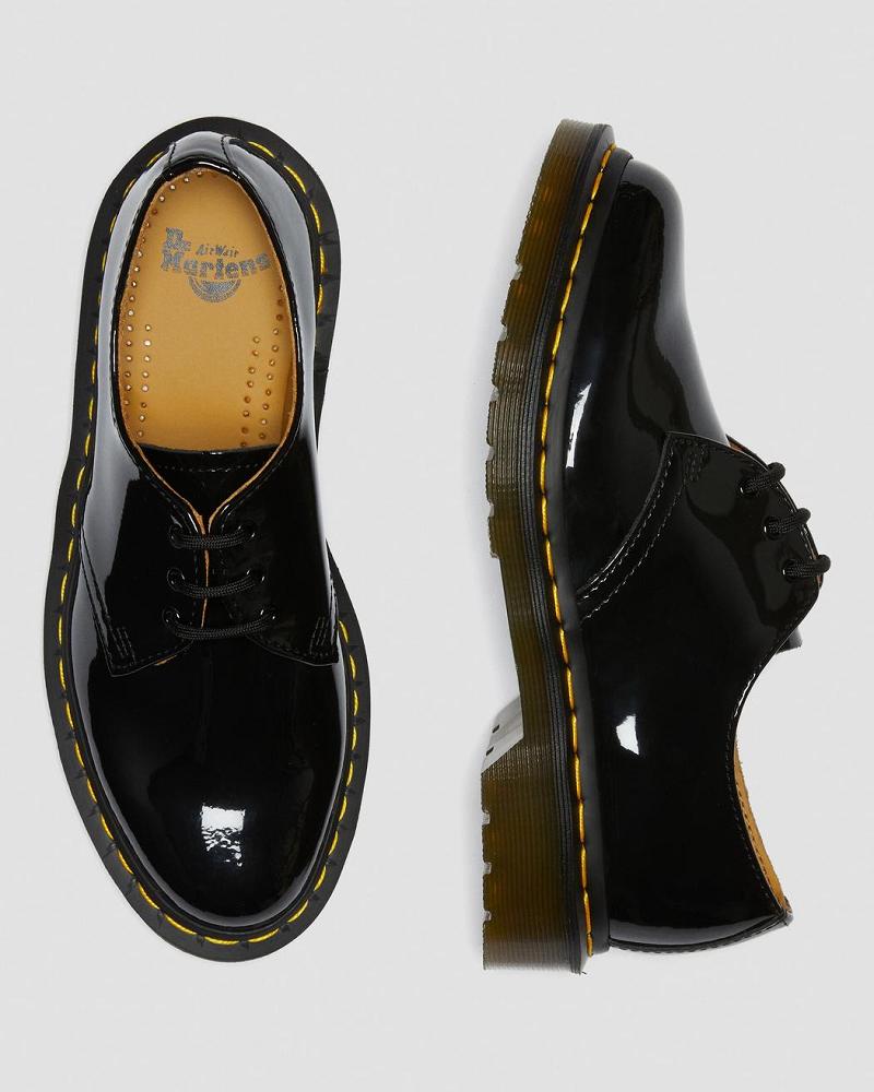 Dr Martens 1461 Lak Leren Oxford Schoenen Dames Zwart | NL 430NWY